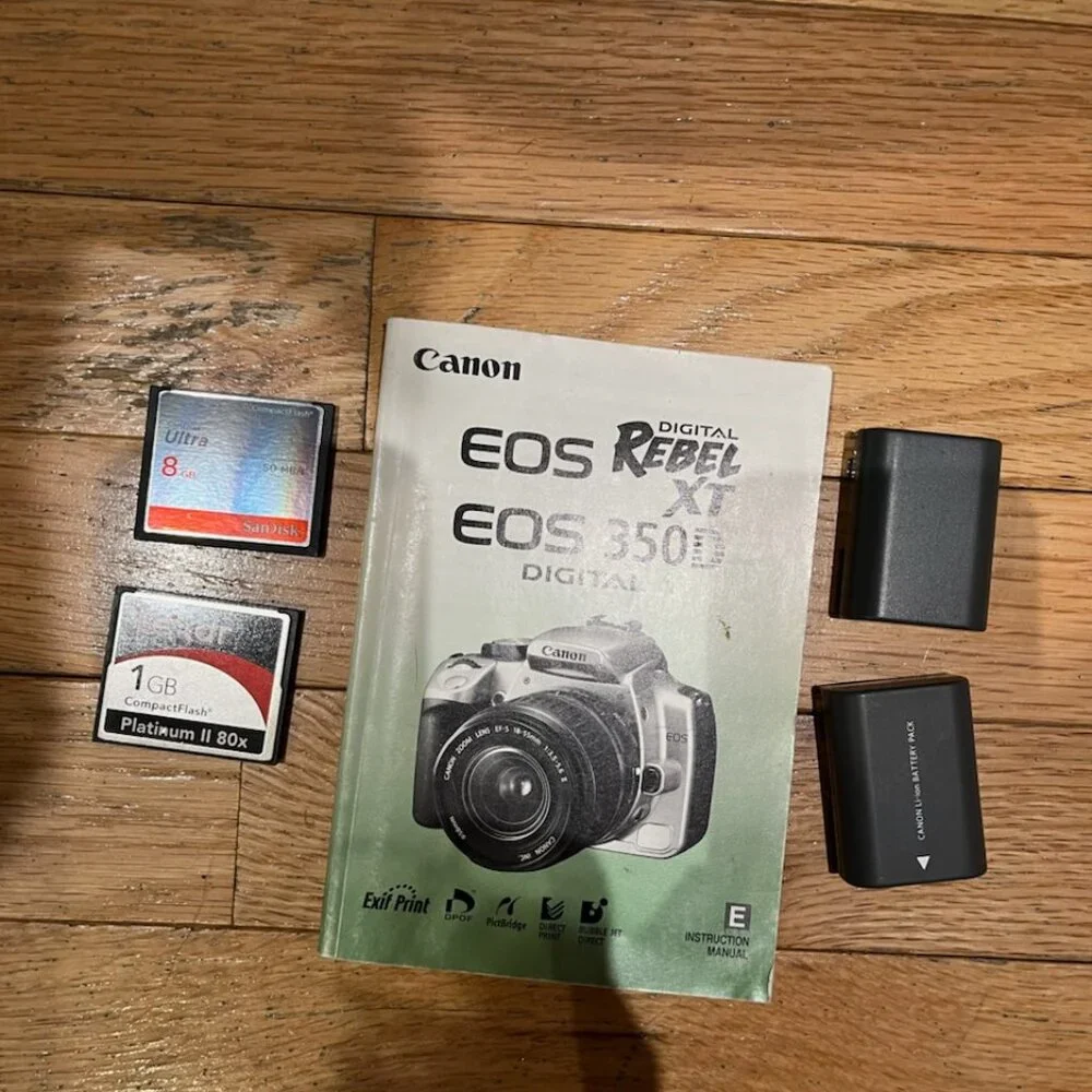The Canon EOS Digital Rebel XT (model number DS126071, also known as the 350D)